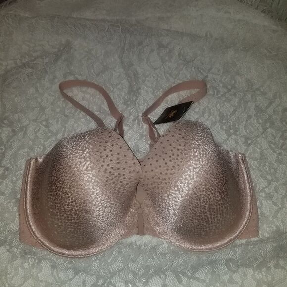 Wacoal Womens Back Appeal Front Close T-Shirt Bra Cream 853403 Size 32DDD - Picture 3 of 16